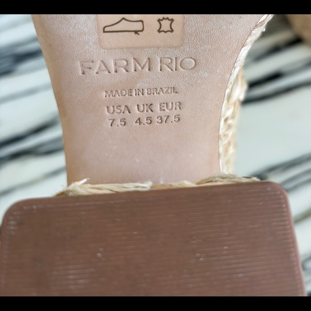Farm Rio Braided Raffia Platform Sandal - Picture 6 of 8